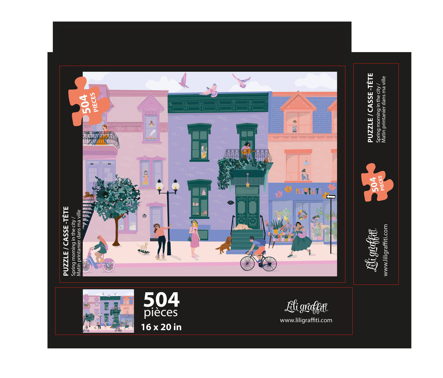 Puzzle "Spring morning in the City" (Limited edition))