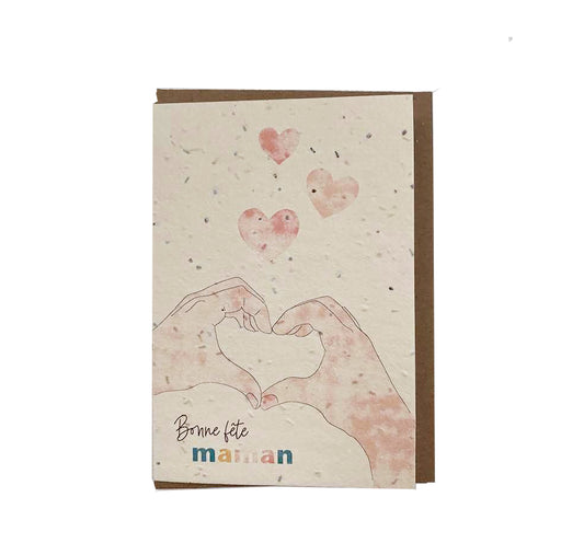 Plantable seed card - Happy mother's Day (French)