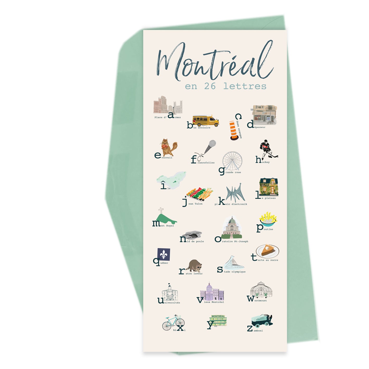 From Montréal - 26 letters
