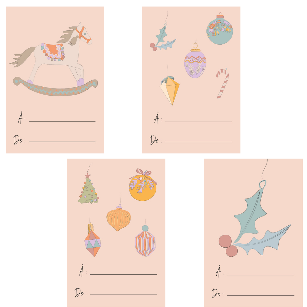 Gift tags Christmas 2022 (3 different sets)